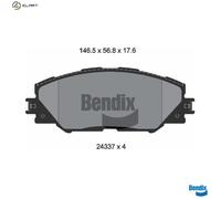 BRAKE PAD SET DISC BRAKE BPD1185 FOR TOYOTA MIRAI GRAND/PRIUS/+ AURIS RAV/4/IV