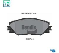 BRAKE PAD SET DISC BRAKE BPD1185 FOR TOYOTA MIRAI GRAND/PRIUS/+ AURIS RAV/4/IV