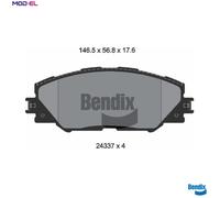 BRAKE PAD SET DISC BRAKE BPD1185 FOR TOYOTA MIRAI GRAND/PRIUS/+ AURIS RAV/4/IV