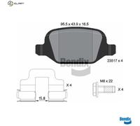 BRAKE PAD SET DISC BRAKE BPD1191 FOR ALFA ROMEO FIAT LANCIA 2.0L 4cyl 2.4L 5cyl