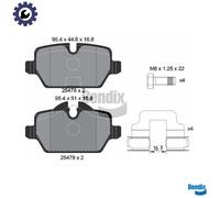 BRAKE PAD SET DISC BRAKE BPD1192 FOR MINI N47 C20 A 2.0L N47C16A N16B16A 1.6L