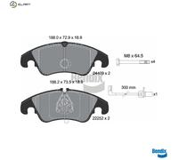BRAKE PAD SET DISC BRAKE BPD1201 FOR AUDI Q5/Van A6/C7/Allroad A7/Sportback 2.0L