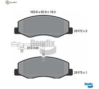 BRAKE PAD SET DISC BRAKE BPD1202 FOR RENAULT MASTER/III/Platform/Chassis/Van