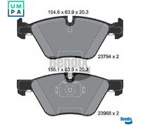 BRAKE PAD SET DISC BRAKE BPD1204 FOR BMW 3/E91/E90/E92/Convertible X1/E84 Z4