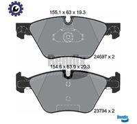BRAKE PAD SET DISC BRAKE BPD1211 FOR BMW 5/F10/F11 B47D20A N47D20C/D N20B20 2.0L