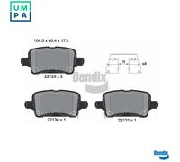 BRAKE PAD SET DISC BRAKE BPD1212 FOR CHEVROLET OPEL AMPERA-E ASTRA/Van/Sports