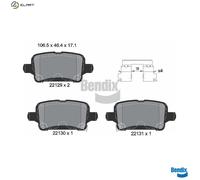 BRAKE PAD SET DISC BRAKE BPD1212 FOR CHEVROLET OPEL AMPERA-E ASTRA/Van/Sports
