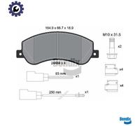 BRAKE PAD SET DISC BRAKE BPD1213 FOR FORD TRANSIT/Bus/TOURNEO/Van H9FB 2.4L 4cyl