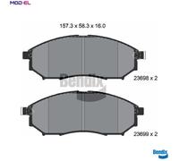 BRAKE PAD SET DISC BRAKE BPD1215 FOR RENAULT INFINITI NISSAN MURANO/II/VAN 2.5L