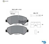 BRAKE PAD SET DISC BRAKE BPD1220 FOR PEUGEOT BOXER/Platform/Chassis/Van/Bus 2.2L