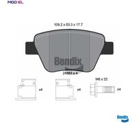 BRAKE PAD SET DISC BRAKE BPD1225 FOR SKODA OCTAVIA/III/Combi SUPERB YETI VW