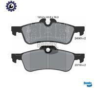 BRAKE PAD SET DISC BRAKE BPD1229 FOR MINI W17 D14 /1ND 1.4L W10 B14 A 1.4L 4cyl