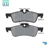 BRAKE PAD SET DISC BRAKE BPD1229 FOR MINI W17 D14 /1ND 1.4L W10 B14 A 1.4L 4cyl