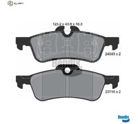 BRAKE PAD SET DISC BRAKE BPD1229 FOR MINI W17 D14 /1ND 1.4L W10 B14 A 1.4L 4cyl