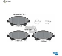 BRAKE PAD SET DISC BRAKE BPD1238 FOR TOYOTA 3ZR-FAE/FE 2.0L 2ZR-FAE 1.8L 4cyl