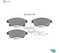 BRAKE PAD SET DISC BRAKE BPD1239 FOR CHEVROLET AVEO/Hatchback CRUZE/Station 1.2L