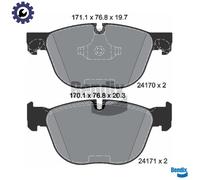BRAKE PAD SET DISC BRAKE BPD1240 FOR BMW X4/F26 X5/F15/F85/E70 X6/F16/F86/E71
