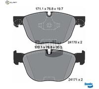 BRAKE PAD SET DISC BRAKE BPD1240 FOR BMW X4/F26 X5/F15/F85/E70 X6/F16/F86/E71