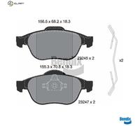 BRAKE PAD SET DISC BRAKE BPD1247 FOR RENAULT SCÉNIC/MPV LAGUNA/II/Grandtour 1.8L