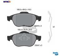 BRAKE PAD SET DISC BRAKE BPD1247 FOR RENAULT SCÉNIC/MPV LAGUNA/II/Grandtour 1.8L
