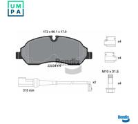 BRAKE PAD SET DISC BRAKE BPD1248 FOR FORD TRANSIT/V363/Platform/Chassis/Van 1.0L