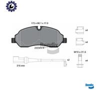 BRAKE PAD SET DISC BRAKE BPD1248 FOR FORD TRANSIT/V363/Platform/Chassis/Van 1.0L