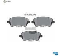 BRAKE PAD SET DISC BRAKE BPD1249 FOR TOYOTA 1ND-TV 1.4L 2ZZ-GE 1.8L3ZZ-FE 1.6L