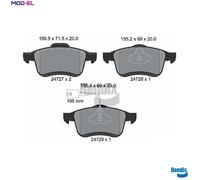 BRAKE PAD SET DISC BRAKE BPD1251 FOR FIAT DOBLO/Platform/Chassis/Cargo/Bus 1.2L