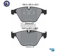 BRAKE PAD SET DISC BRAKE BPD1252 FOR BMW 6/E0/E1/7/E5/E7/Convertible/E4/E3 2.0L