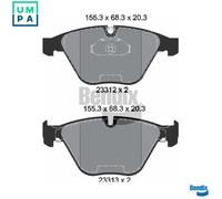 BRAKE PAD SET DISC BRAKE BPD1252 FOR BMW 6/E0/E1/7/E5/E7/Convertible/E4/E3 2.0L