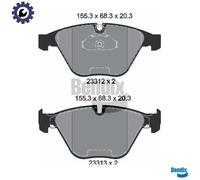 BRAKE PAD SET DISC BRAKE BPD1252 FOR BMW 6/E0/E1/7/E5/E7/Convertible/E4/E3 2.0L