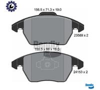 BRAKE PAD SET DISC BRAKE BPD1255 FOR PEUGEOT 3008/Van/MPV RCZ 207/SW 208 307