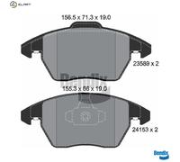 BRAKE PAD SET DISC BRAKE BPD1255 FOR PEUGEOT 3008/Van/MPV RCZ 207/SW 208 307