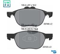 BRAKE PAD SET DISC BRAKE BPD1261 FOR FORD TRANSIT/CONNECT/V408/Box/Body/MPV 1.0L