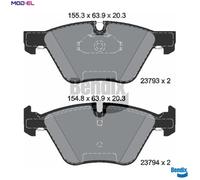 BRAKE PAD SET DISC BRAKE BPD1263 FOR BMW 5/E60/E61 X1/E84 N43B20A N46B20A 2.0L