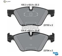 BRAKE PAD SET DISC BRAKE BPD1263 FOR BMW 5/E60/E61 X1/E84 N43B20A N46B20A 2.0L