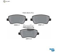 FRONT BRAKE PAD SET DISC BRAKE FITS: FITS FOR NISSAN MARCH IV 1.2/1.2 DIG-S/1