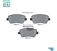 FRONT BRAKE PAD SET DISC BRAKE FITS: FITS FOR NISSAN MARCH IV 1.2/1.2 DIG-S/1