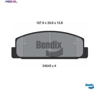 BRAKE PAD SET DISC BRAKE BPD1266 FOR MAZDA 323/VI/Hatchback RX-7/II/III 626 1.1L