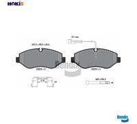 BRAKE PAD SET DISC BRAKE BPD1268 FOR RENAULT TRUCKS DXi 3 3.0L DXi 2,5 2.5L