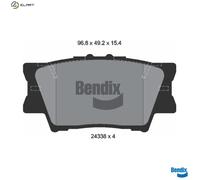 BRAKE PAD SET DISC BRAKE BPD1271 FOR LEXUS TOYOTA MATRIX RAV/4/IV/VAN/III 2.4L