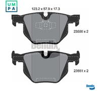 BRAKE PAD SET DISC BRAKE BPD1272 FOR BMW 3/E91/E90/E92/Convertible X1/E84 2.0L