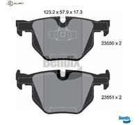 BRAKE PAD SET DISC BRAKE BPD1272 FOR BMW 3/E91/E90/E92/Convertible X1/E84 2.0L