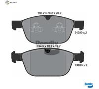 BRAKE PAD SET DISC BRAKE BPD1273 FOR VOLVO XC90/VAN XC60/SUV B4204T11 2.0L 4cyl