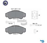 BRAKE PAD SET DISC BRAKE BPD1282 FOR PEUGEOT BOXER/Van/Bus/Platform/Chassis 2.8L