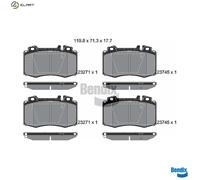 BRAKE PAD SET DISC BRAKE BPD1283 FOR MERCEDES-BENZ C-CLASS/T-Model SLK CLK 1.8L