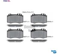 BRAKE PAD SET DISC BRAKE BPD1283 FOR MERCEDES-BENZ C-CLASS/T-Model SLK CLK 1.8L