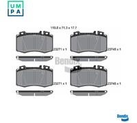 BRAKE PAD SET DISC BRAKE BPD1283 FOR MERCEDES-BENZ C-CLASS/T-Model SLK CLK 1.8L