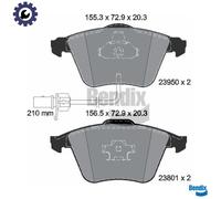 BRAKE PAD SET DISC BRAKE BPD1285 FOR AUDI A4/B7/Convertible/B6 A6/C6/Allroad