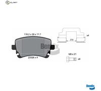 BRAKE PAD SET DISC BRAKE BPD1286 FOR VW CALIFORNIA/T5/Camper TRANSPORTER/Van